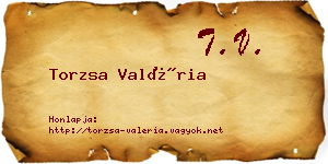Torzsa Valéria névjegykártya