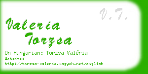 valeria torzsa business card