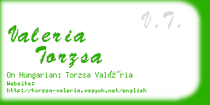 valeria torzsa business card